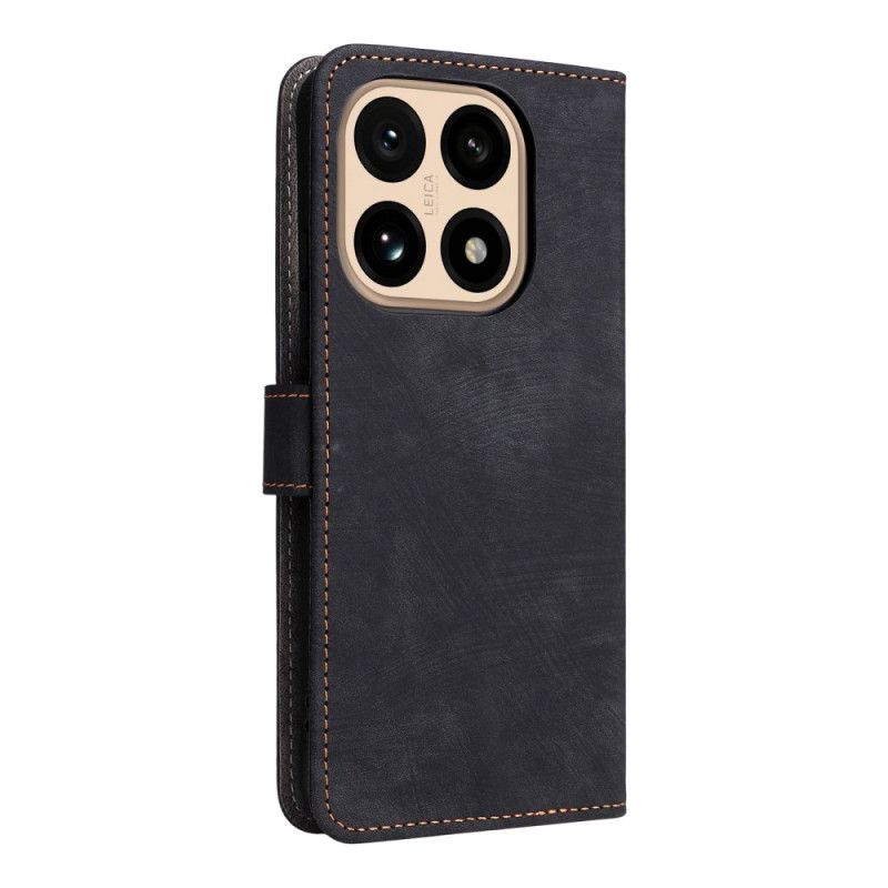 Etui Folio Xiaomi 15t Efekt Zamszu Z Ochroną Rfid Etui Ochronne