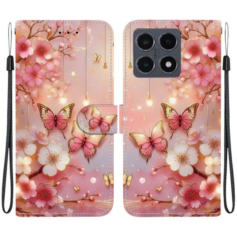 Etui Folio Xiaomi 15t Motyle W Latarniach