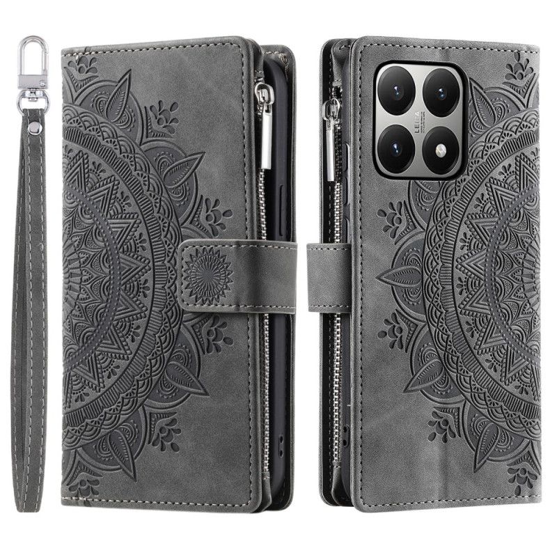 Etui Folio Xiaomi 15t Portfel Z Efektem Zamszu Mandali