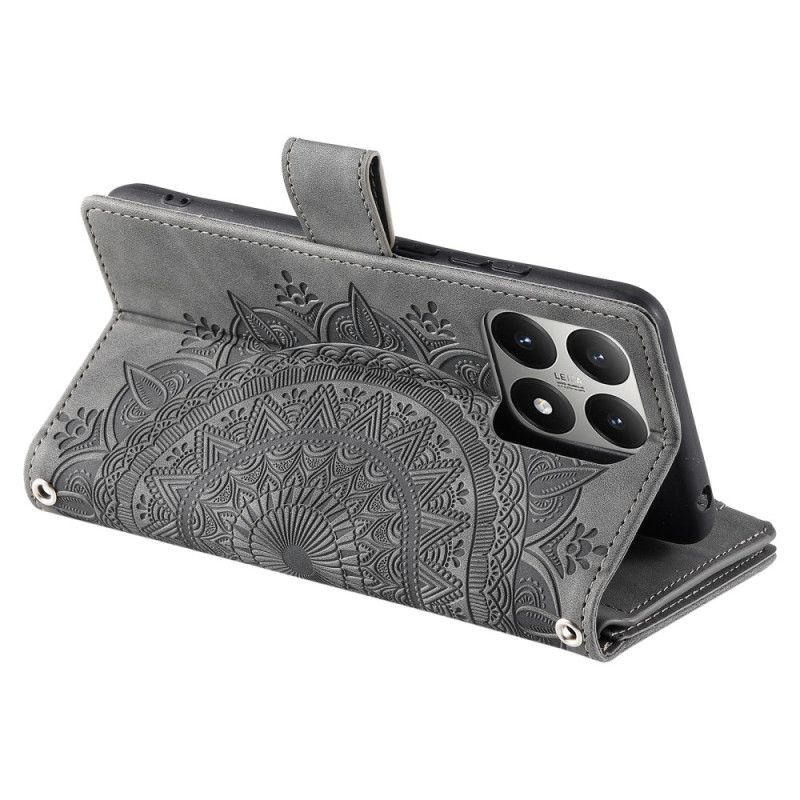 Etui Folio Xiaomi 15t Portfel Z Efektem Zamszu Mandali