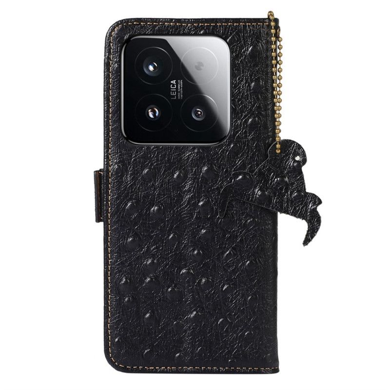 Etui Folio Xiaomi 15t Technologia Rfid Z Prawdziwej Skóry