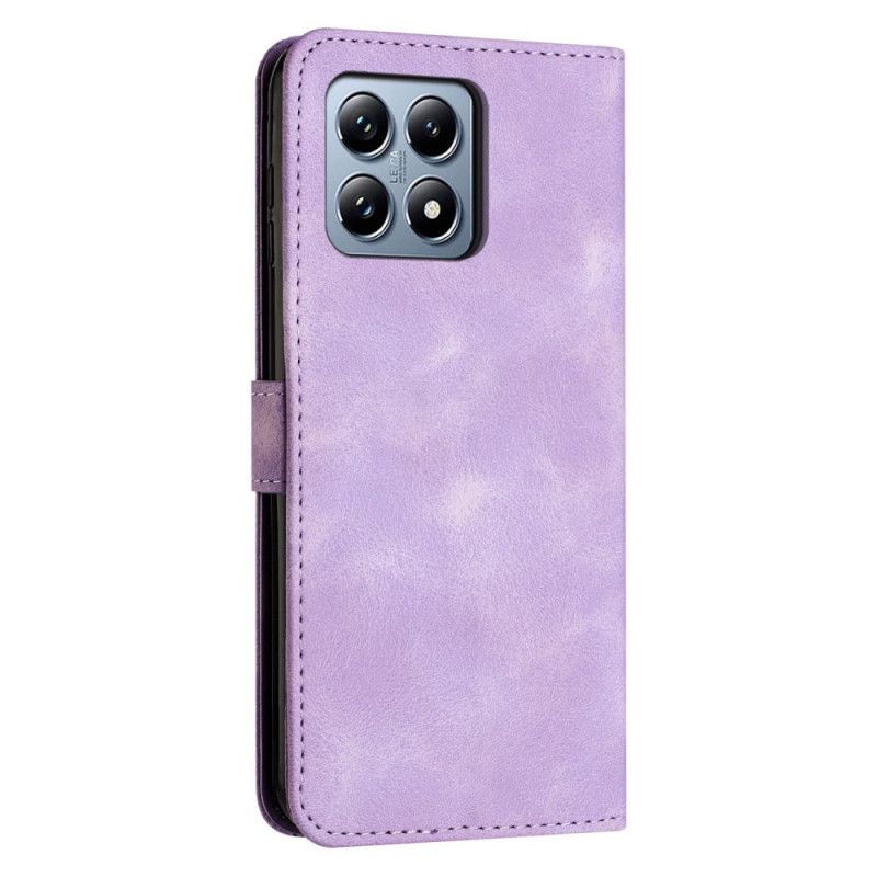 Etui Folio Xiaomi 15t Trójkątny Wzór Z Paskiem