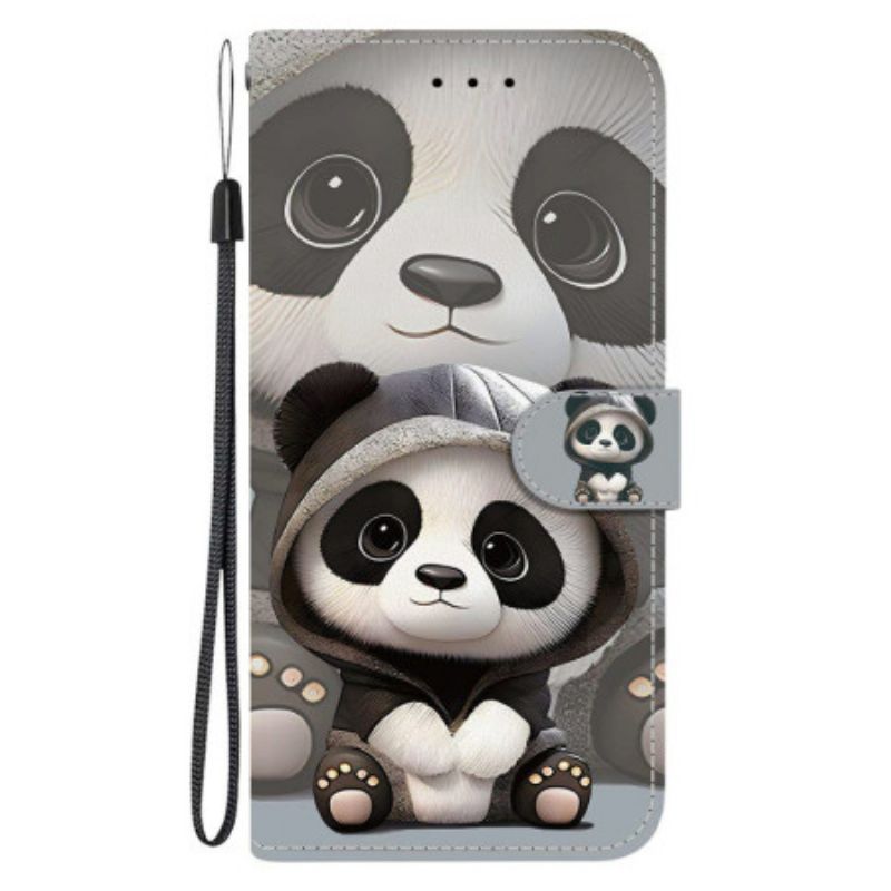 Etui Folio Xiaomi 15t Urocza Panda Etui Ochronne