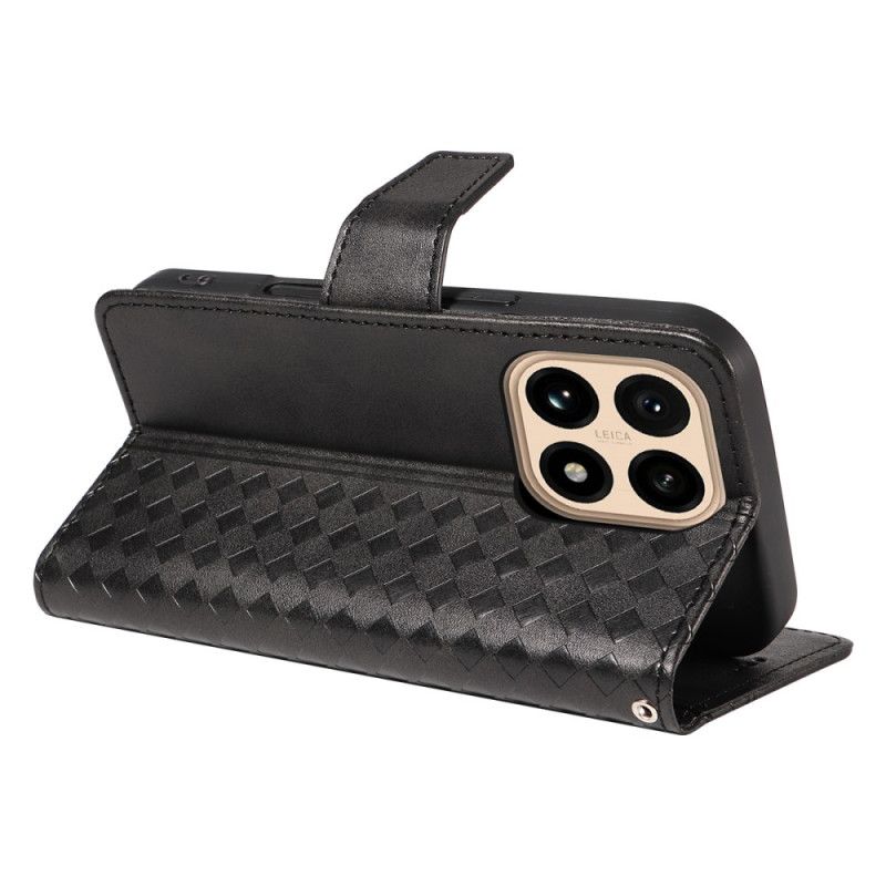 Etui Folio Xiaomi 15t Wykończenia W Romby