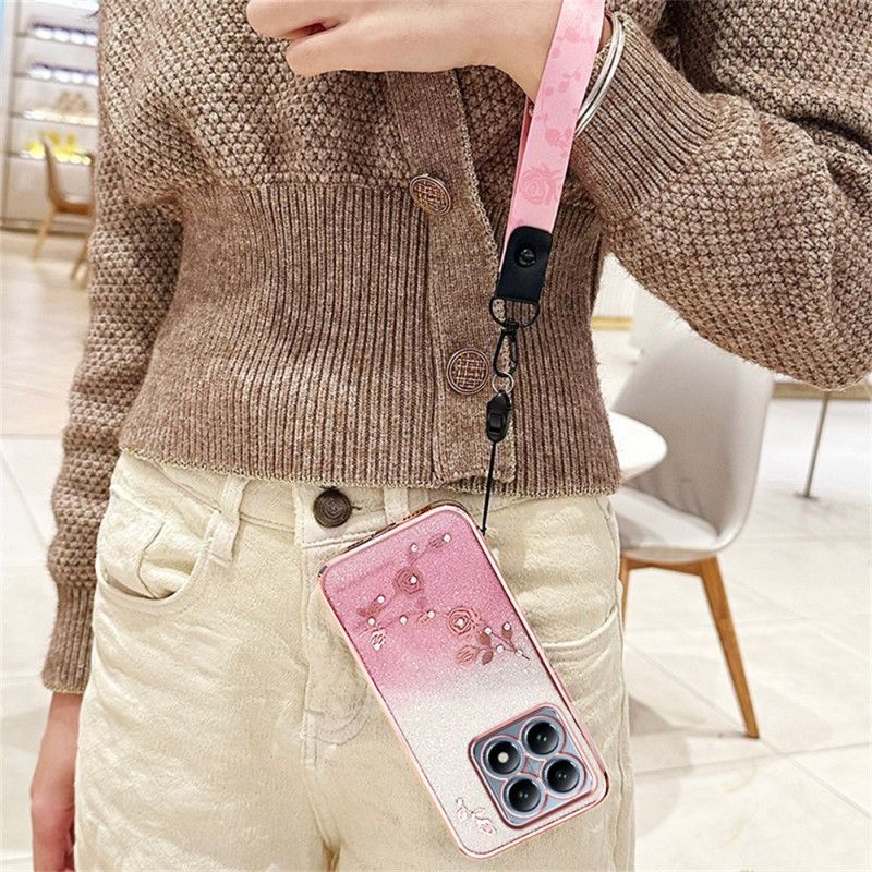 Etui Xiaomi 15t Pasek Z Kryształkami Kadem