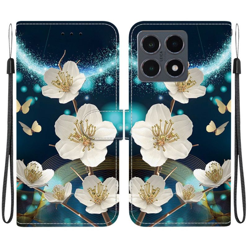 Obudowa Xiaomi 15t Etui Na Telefon Białe Magnolie