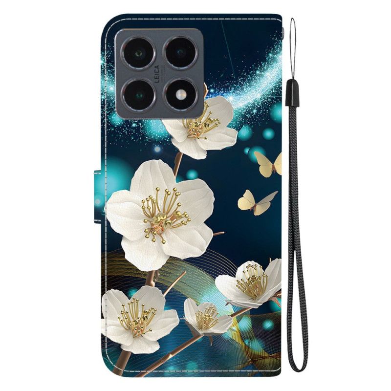 Obudowa Xiaomi 15t Etui Na Telefon Białe Magnolie