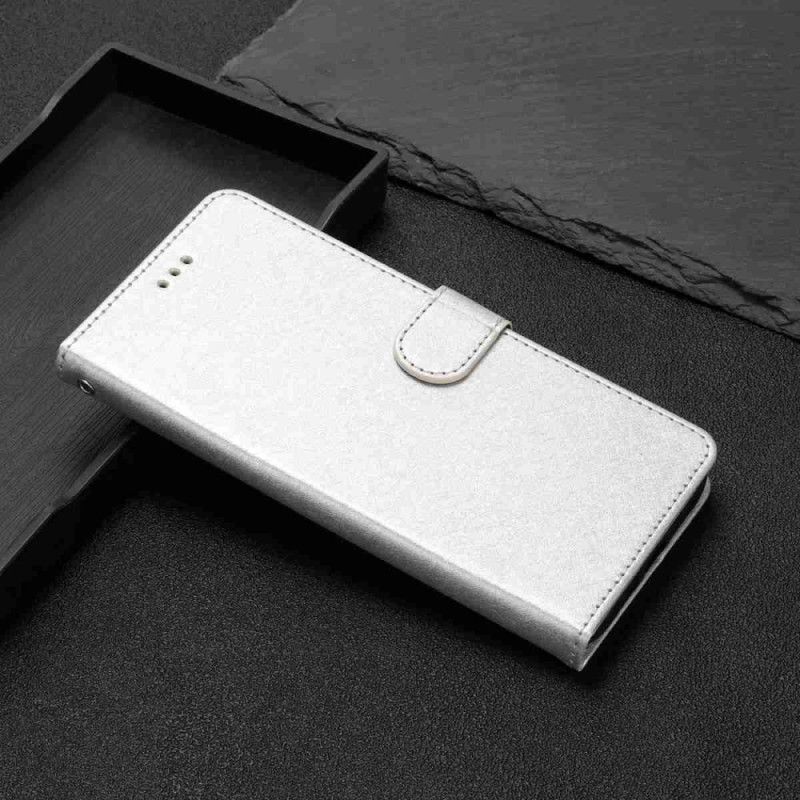 Skórzany Futerał Xiaomi 15t Etui Na Telefon Tekstura Jedwabiu