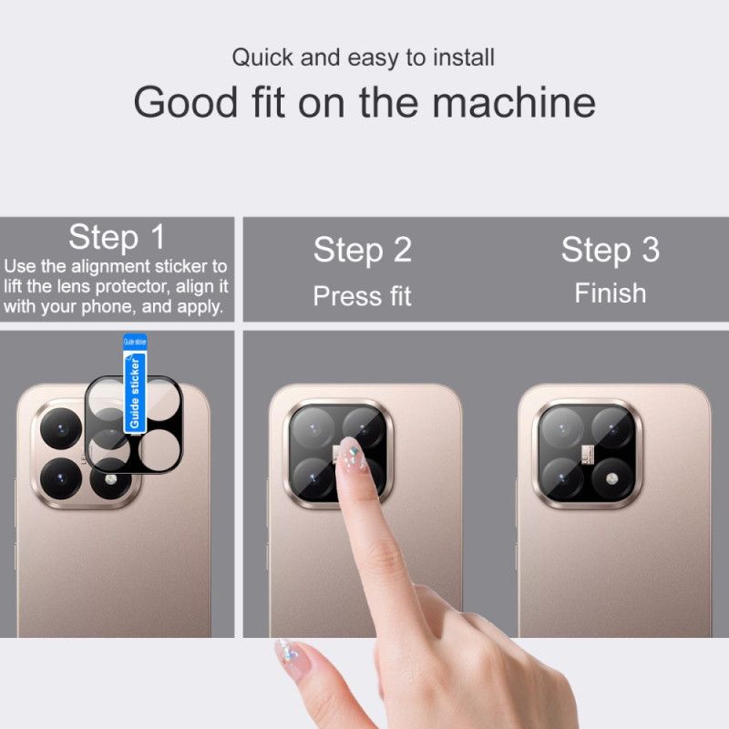 Szkło Ochronne Na Obiektyw Z Hartowanego Szkła Do Xiaomi 15t (wersja CZarna)