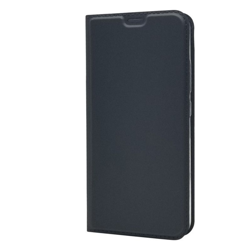 Flip Kotelot Asus ZenFone 5 / 5Z Granatowy Czarny Etui na Telefon Efekt Skóry O Fakturze Jedwabiu