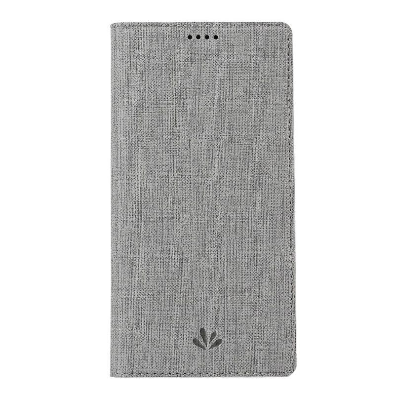 Flip Kotelot Huawei Nova 5T Szary Czarny Etui na Telefon Teksturowany Vili Dmx
