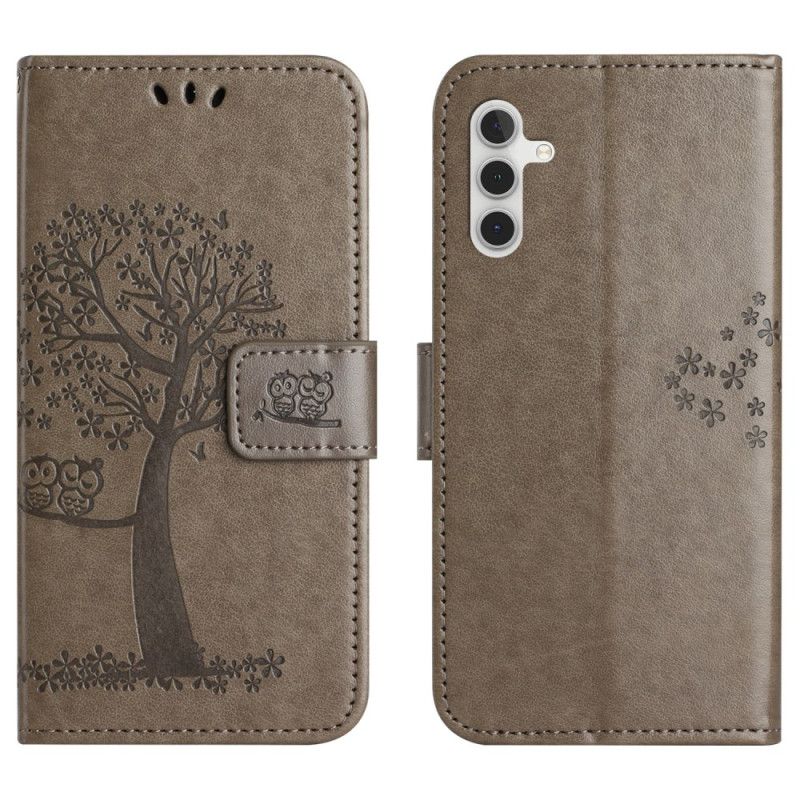 Etui Folio Do Samsung Galaxy S25 Fe Drzewo I Sowy