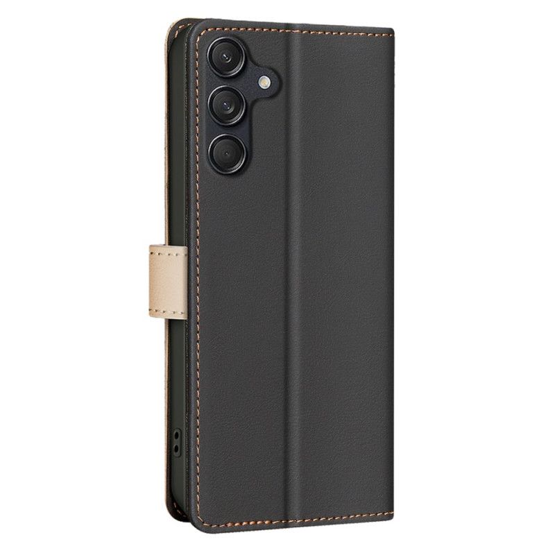 Etui Folio Do Samsung Galaxy S25 Fe Dwukolorowy Kolor Binfen