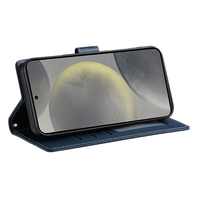 Etui Folio Do Samsung Galaxy S25 Fe Efekt Gładkiej Skóry