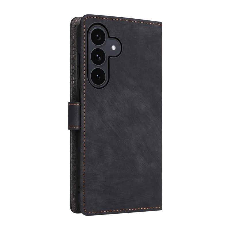 Etui Folio Do Samsung Galaxy S25 Fe Efekt Zamszu Z Ochroną Rfid