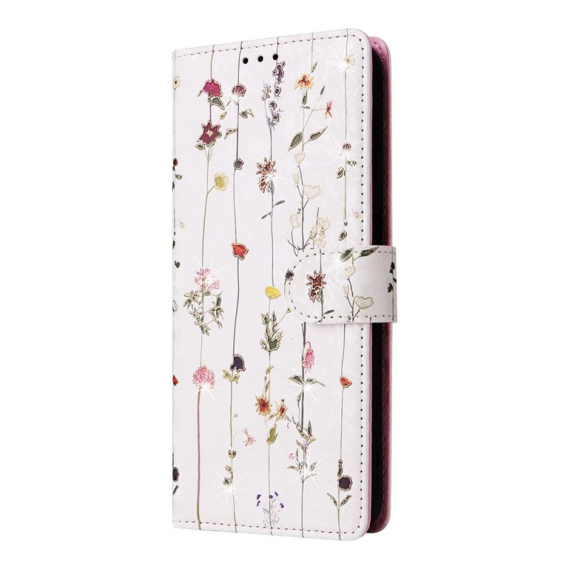 Etui Folio Do Samsung Galaxy S25 Fe Kwiatowy