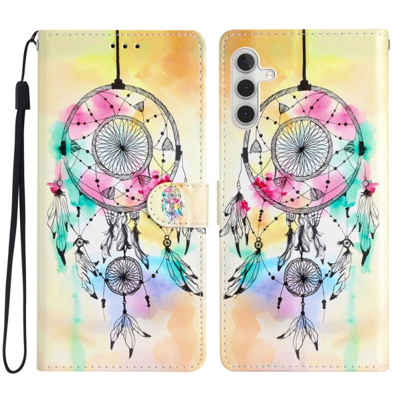 Etui Folio Do Samsung Galaxy S25 Fe Łapacz Snów W Akwareli