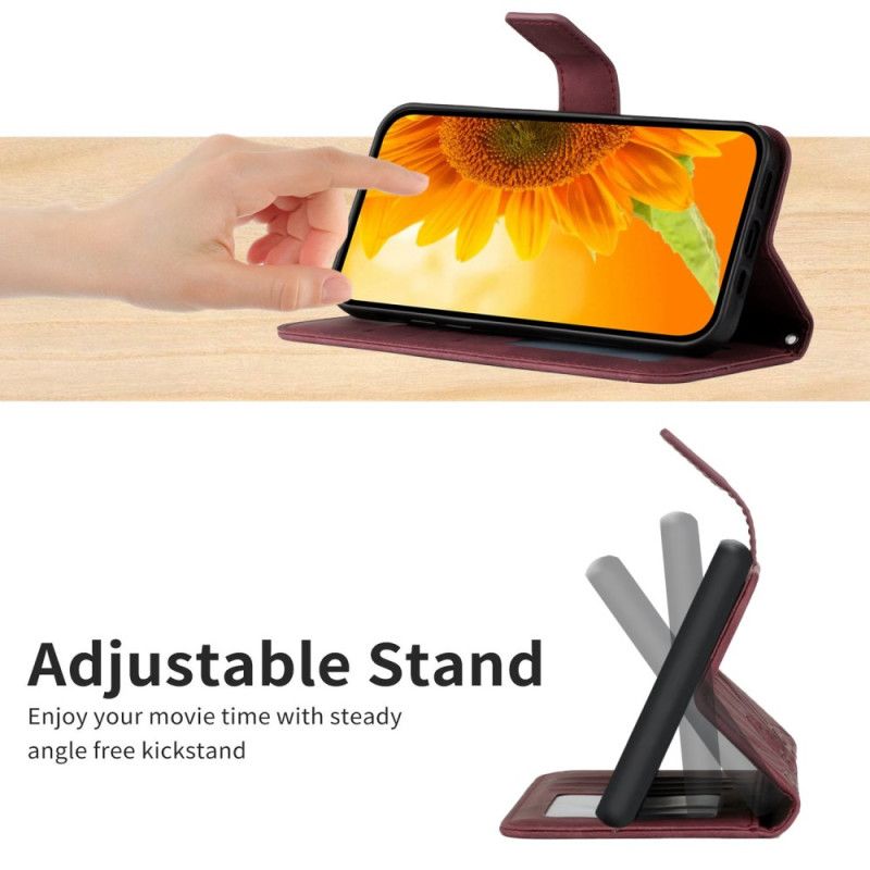 Etui Folio Do Samsung Galaxy S25 Fe Pasek Na Ramię Z Nadrukiem Słonecznika