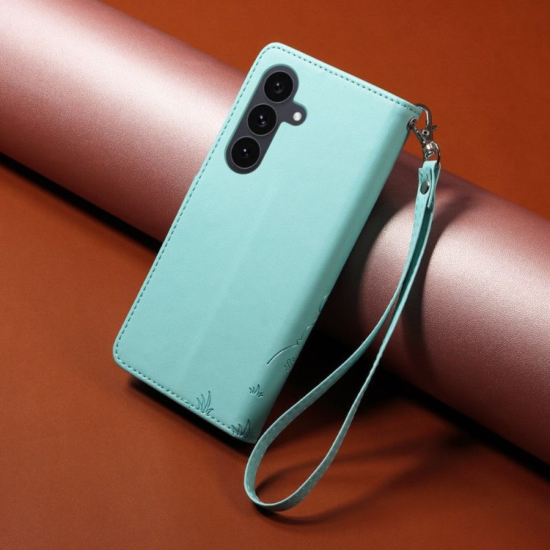 Etui Folio Samsung Galaxy S25 Fe Blokada Rfid I Wzór Psa Etui Ochronne