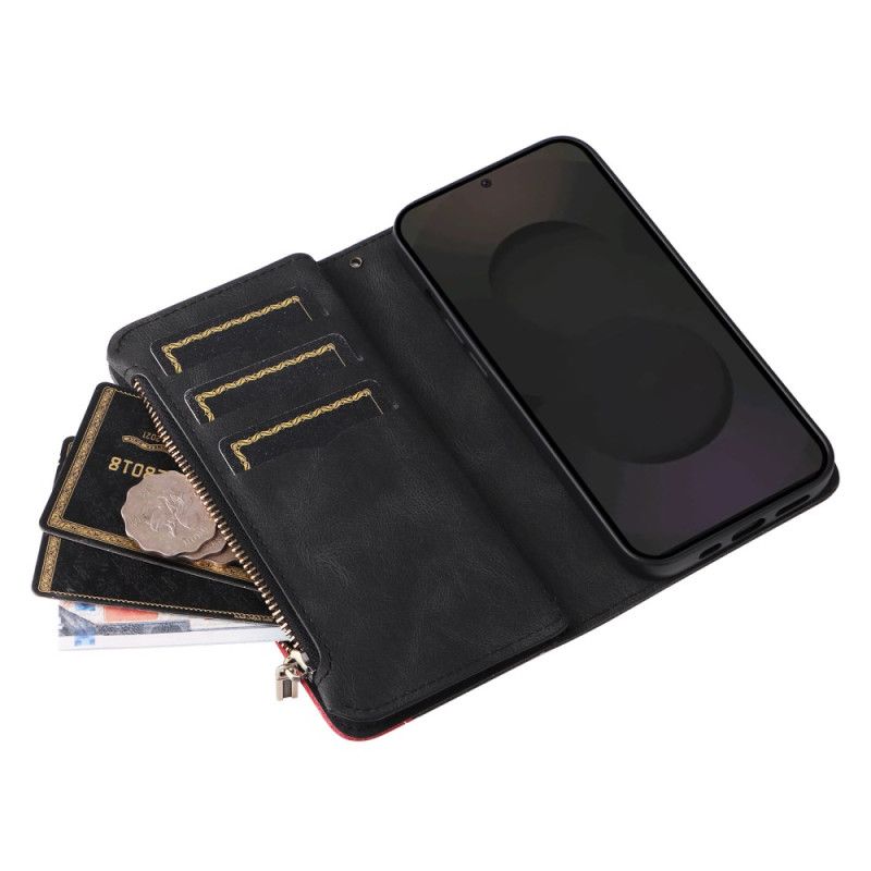 Etui Folio Samsung Galaxy S25 Fe Dwukolorowa Falbana