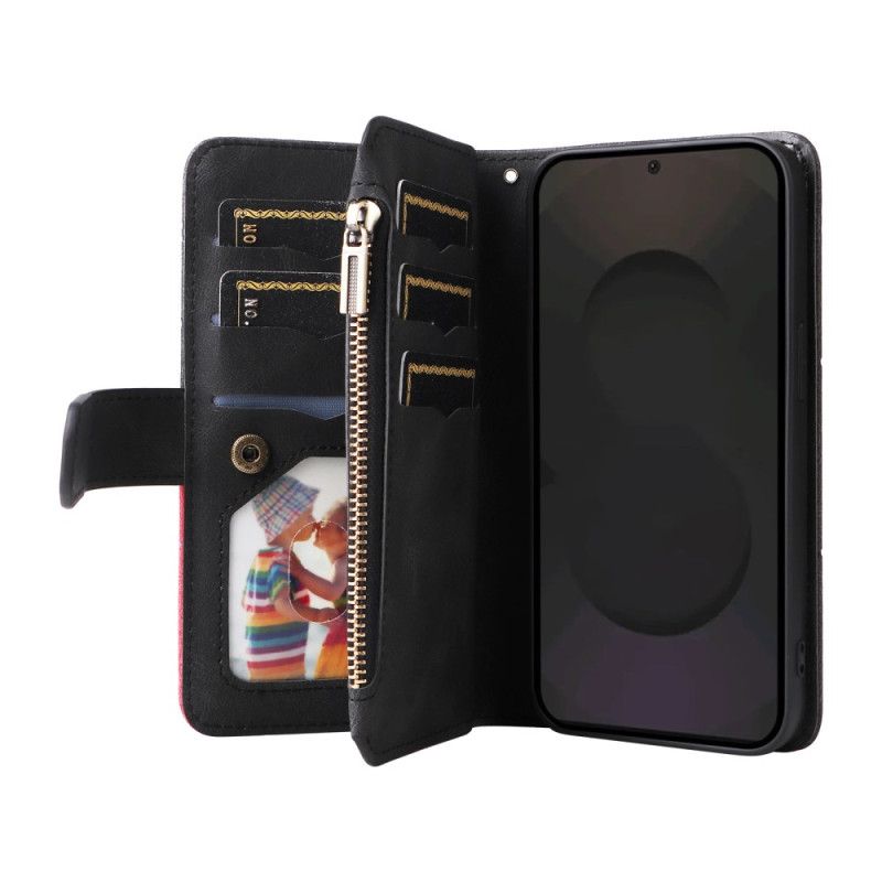 Etui Folio Samsung Galaxy S25 Fe Dwukolorowa Falbana