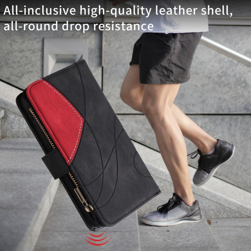 Etui Folio Samsung Galaxy S25 Fe Dwukolorowa Falbana