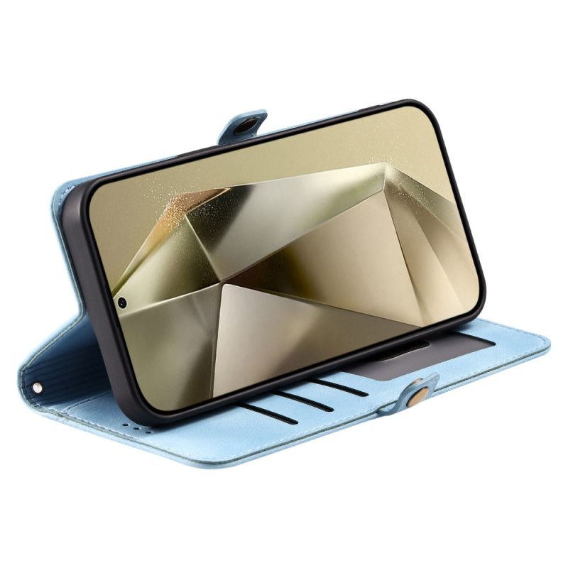 Etui Folio Samsung Galaxy S25 Fe Efekt Zamszu Mandali