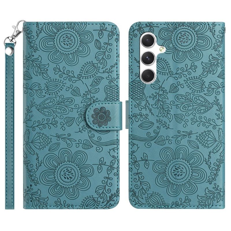 Etui Folio Samsung Galaxy S25 Fe Floralie Z Paskiem Etui Ochronne