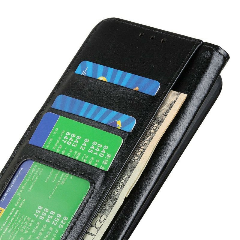 Etui Folio Samsung Galaxy S25 Fe Lakierowana Skóra Syntetyczna