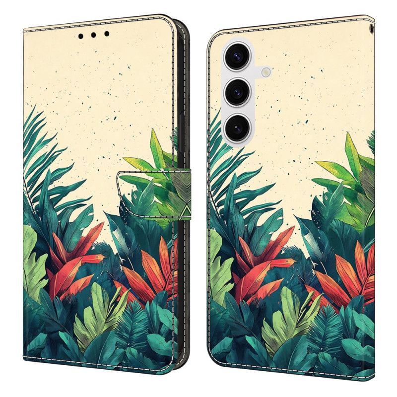 Etui Folio Samsung Galaxy S25 Fe Liście