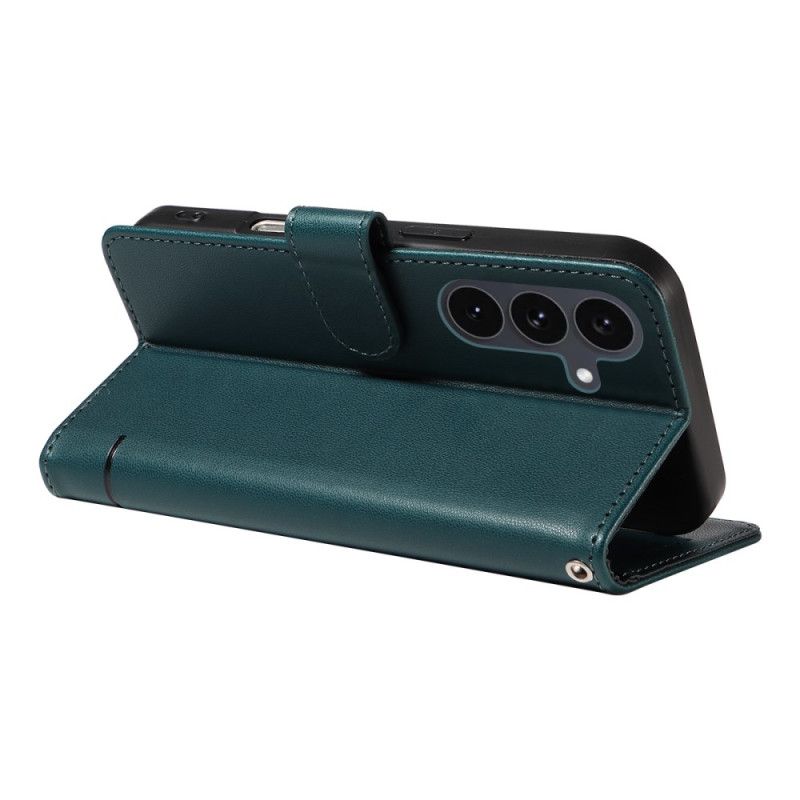 Etui Folio Samsung Galaxy S25 Fe Nadruk Z Kotem Na Pasku