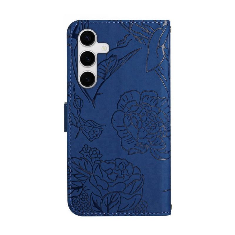 Etui Folio Samsung Galaxy S25 Fe Pasek Z Nadrukiem Motyla