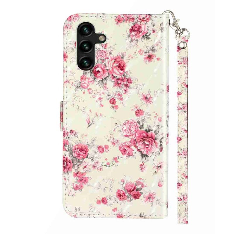 Etui Folio Samsung Galaxy S25 Fe Róże Ze Smyczą Etui Ochronne