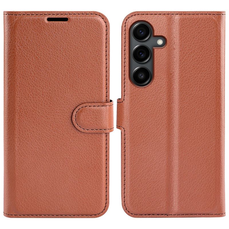 Etui Folio Samsung Galaxy S25 Fe Skóra Syntetyczna Liczi Etui Ochronne