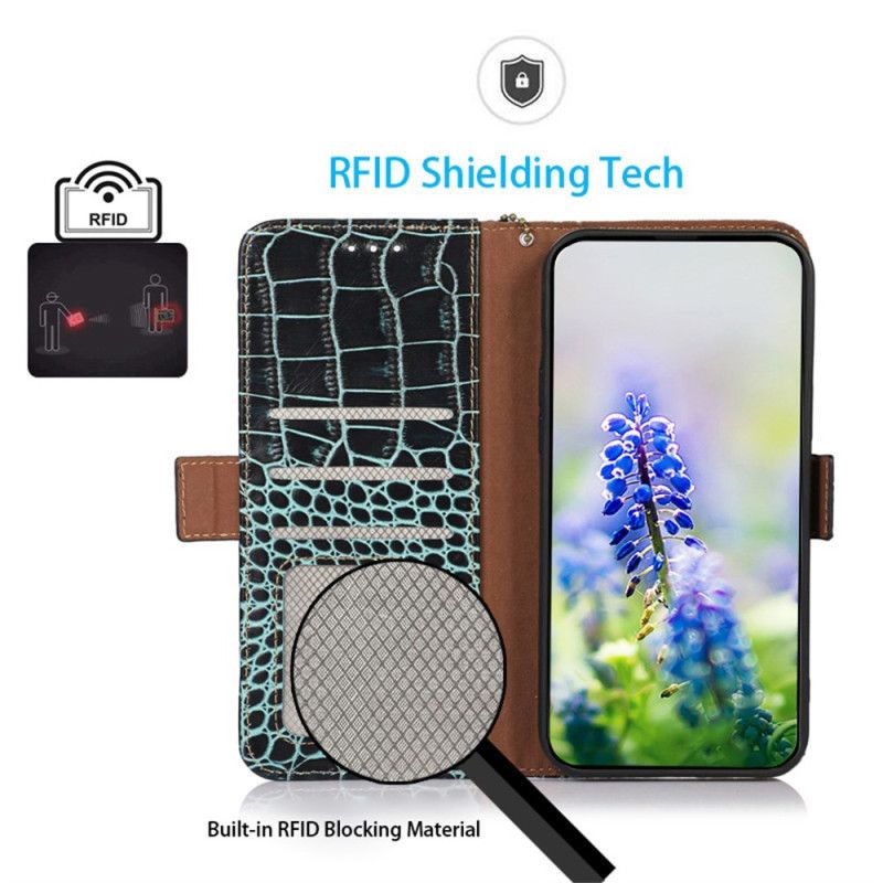 Etui Folio Samsung Galaxy S25 Fe Styl Krokodyla