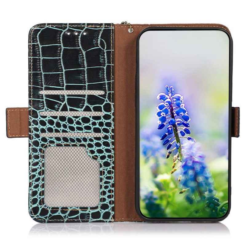 Etui Folio Samsung Galaxy S25 Fe Styl Krokodyla