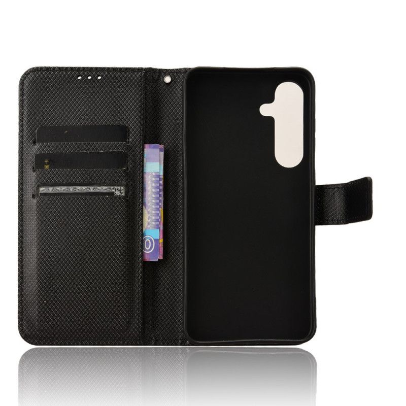 Etui Folio Samsung Galaxy S25 Fe Tekstura Diamentów