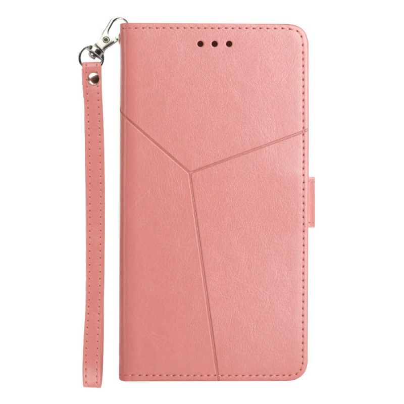 Etui Folio Samsung Galaxy S25 Fe Wzór Y Z Paskiem Etui Ochronne