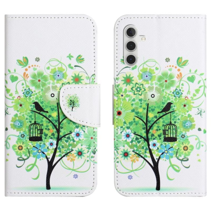 Etui Folio Samsung Galaxy S25 Fe Zielone Drzewo
