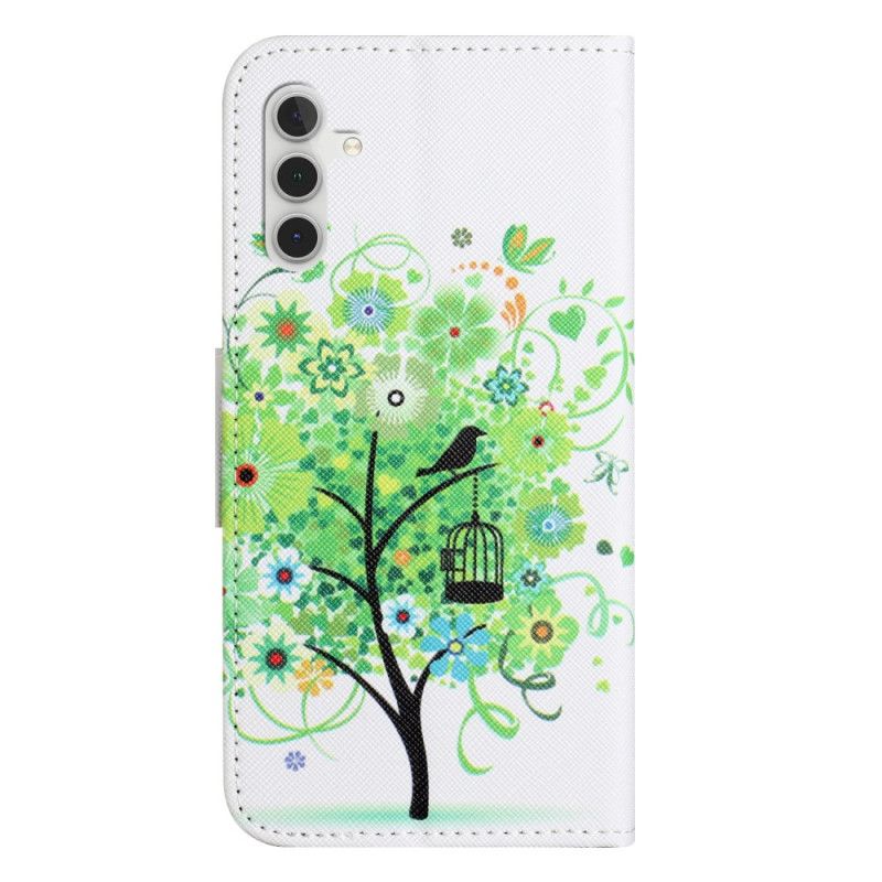 Etui Folio Samsung Galaxy S25 Fe Zielone Drzewo