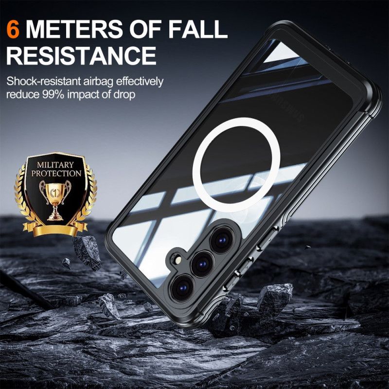 Etui Samsung Galaxy S25 Fe Magnetyczna Z Folią Ochronną Na Ekran