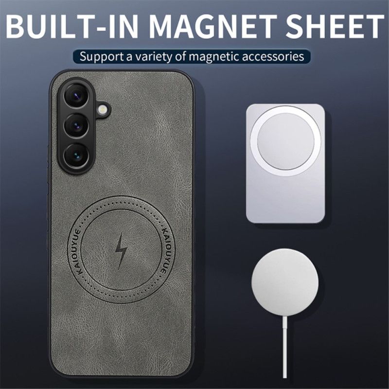 Etui Samsung Galaxy S25 Fe Magsafe Efekt Skóry Nappa