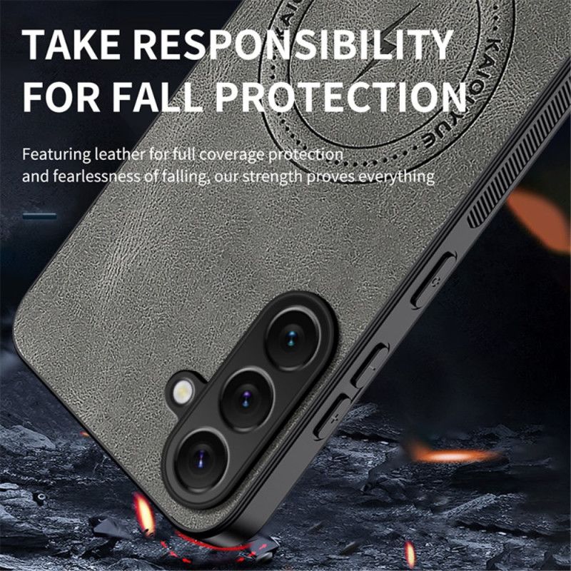 Etui Samsung Galaxy S25 Fe Magsafe Efekt Skóry Nappa