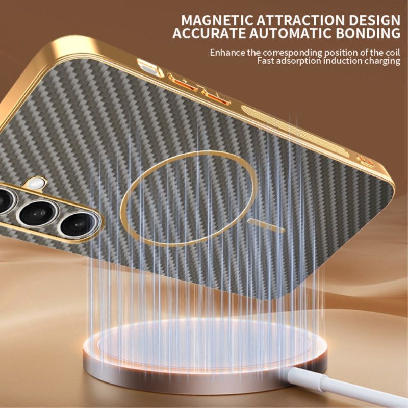 Etui Samsung Galaxy S25 Fe Magsafe Z Włókna Węglowego