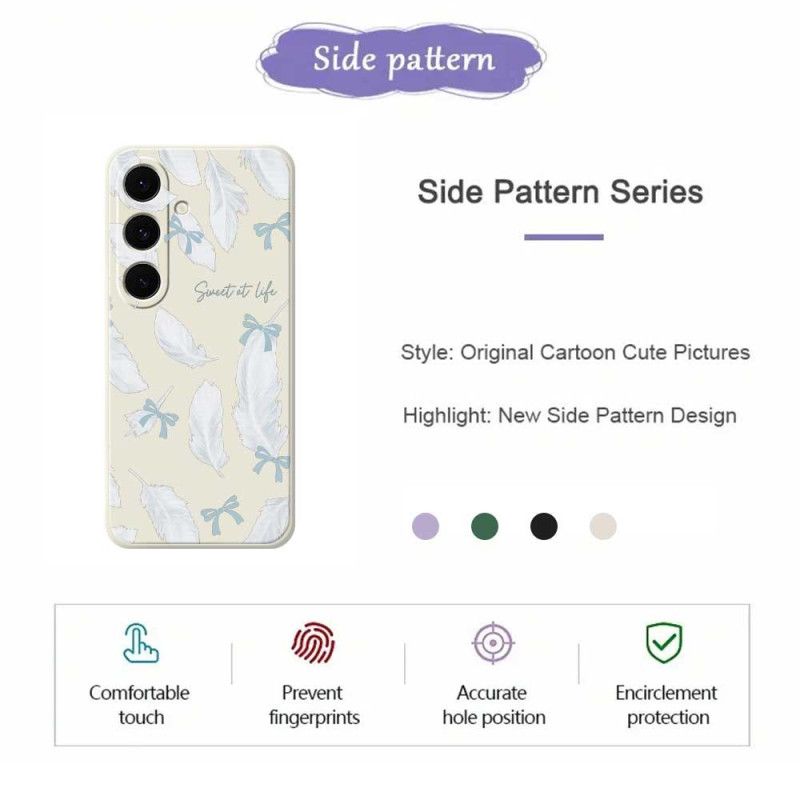 Etui Samsung Galaxy S25 Fe Silikon Białe Piórko