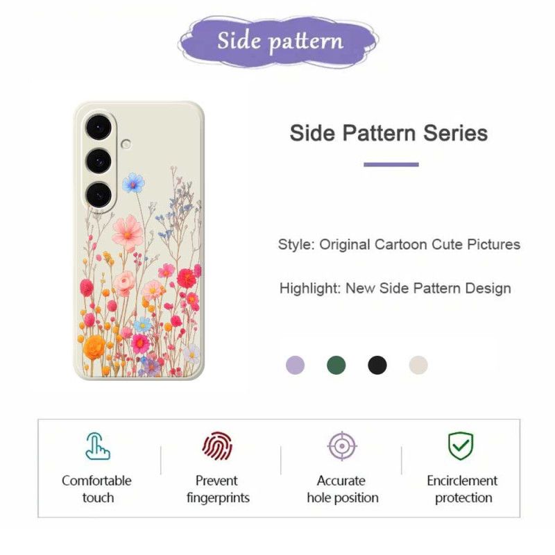 Etui Samsung Galaxy S25 Fe Silikon Dziki Kwiat