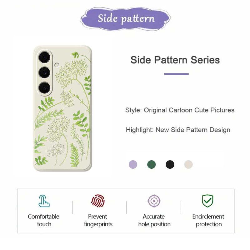 Etui Samsung Galaxy S25 Fe Silikon Liść