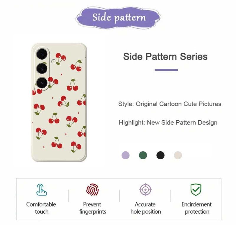 Etui Samsung Galaxy S25 Fe Silikon Wiśniowy