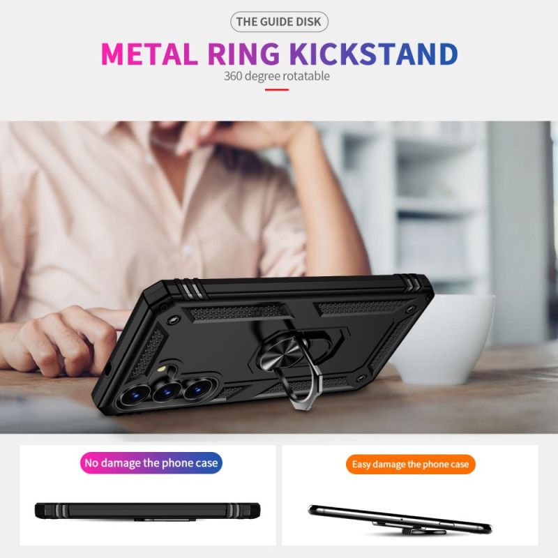 Etui Samsung Galaxy S25 Fe Wytrzymały Z Uchwytem Na Pierścień Obrotowy