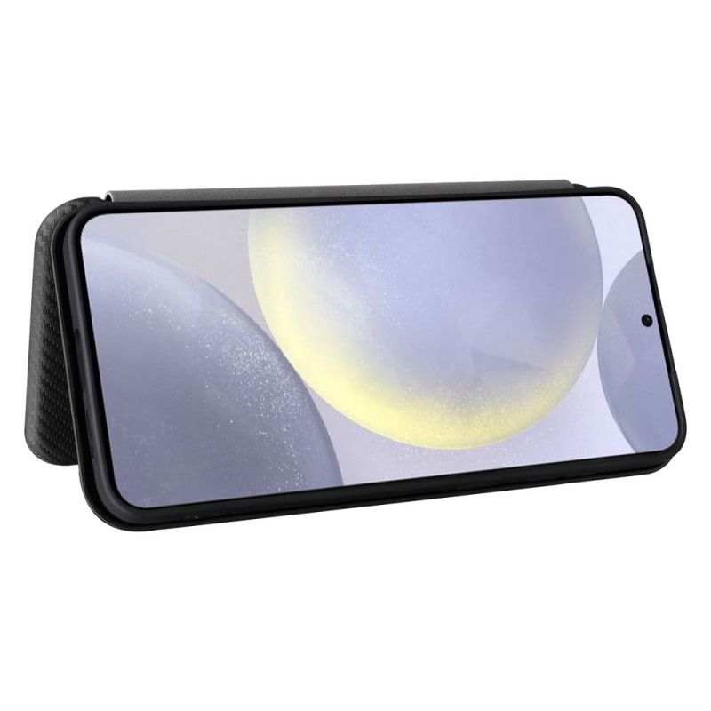 Flip Kotelot Do Samsung Galaxy S25 Fe Włókno Węglowe